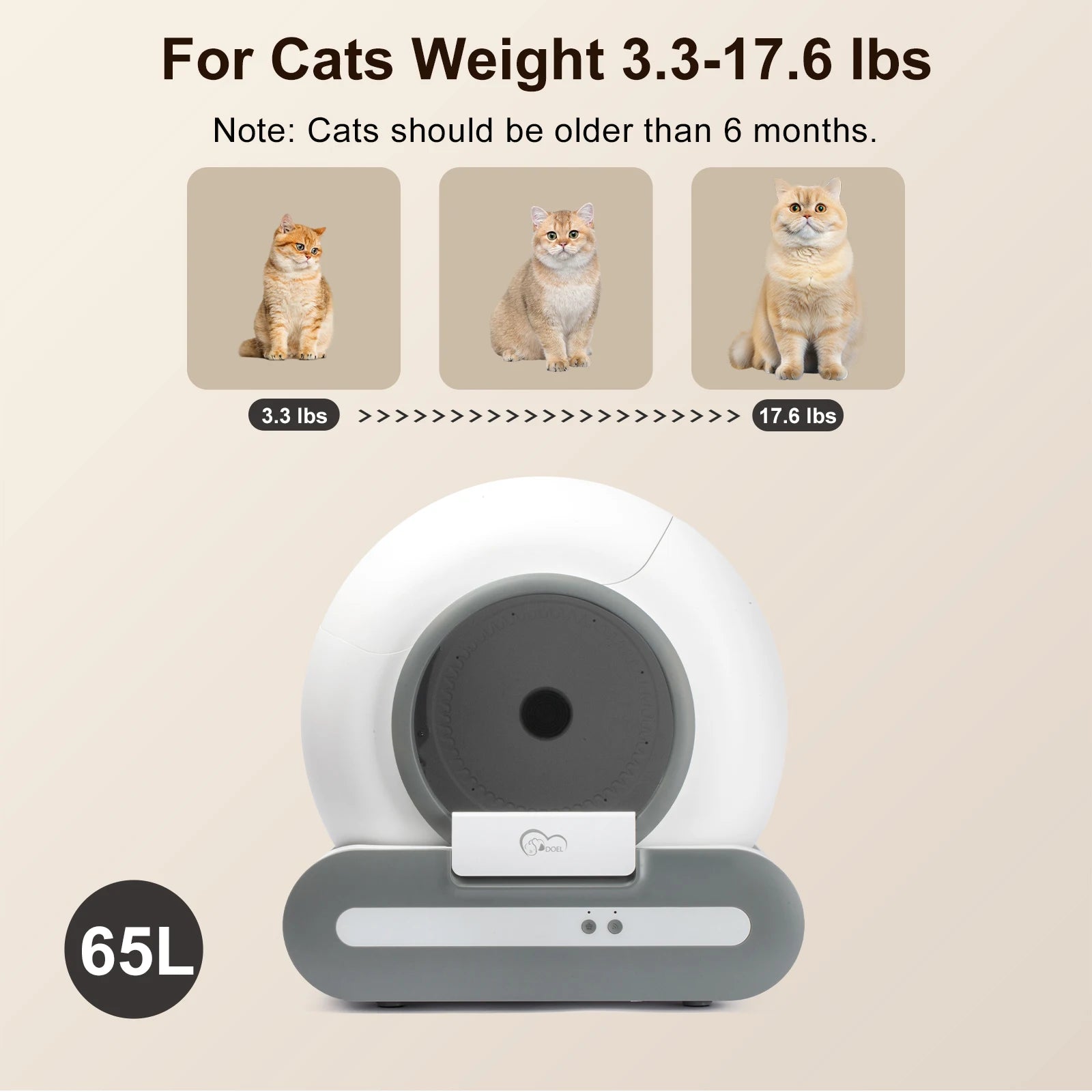 ZeliPet™ SmartCare Self-Cleaning Litter Box