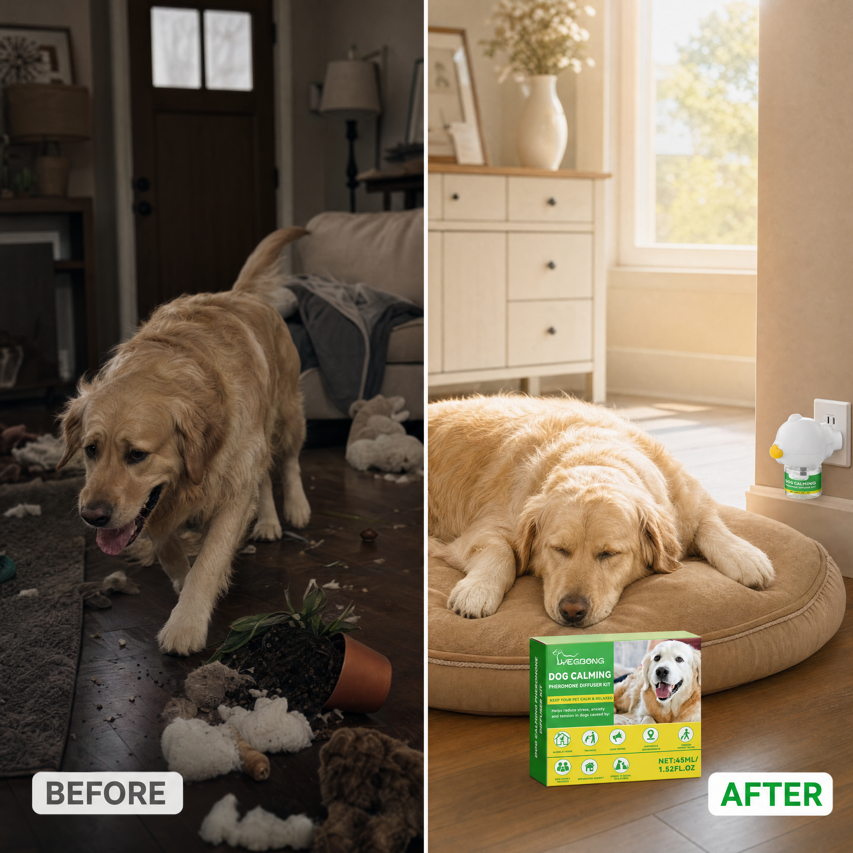 ZeliPet™ Smart Dog Emotion Diffuser & Anxiety Relief Set