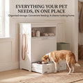 Hide The Mess: ZeliPet™ Premium Dog Feeding Station & Food Storage Cabinet